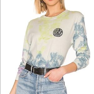 Stüssy Plant Love Long-Sleeve Tee- Natural Tie Dye